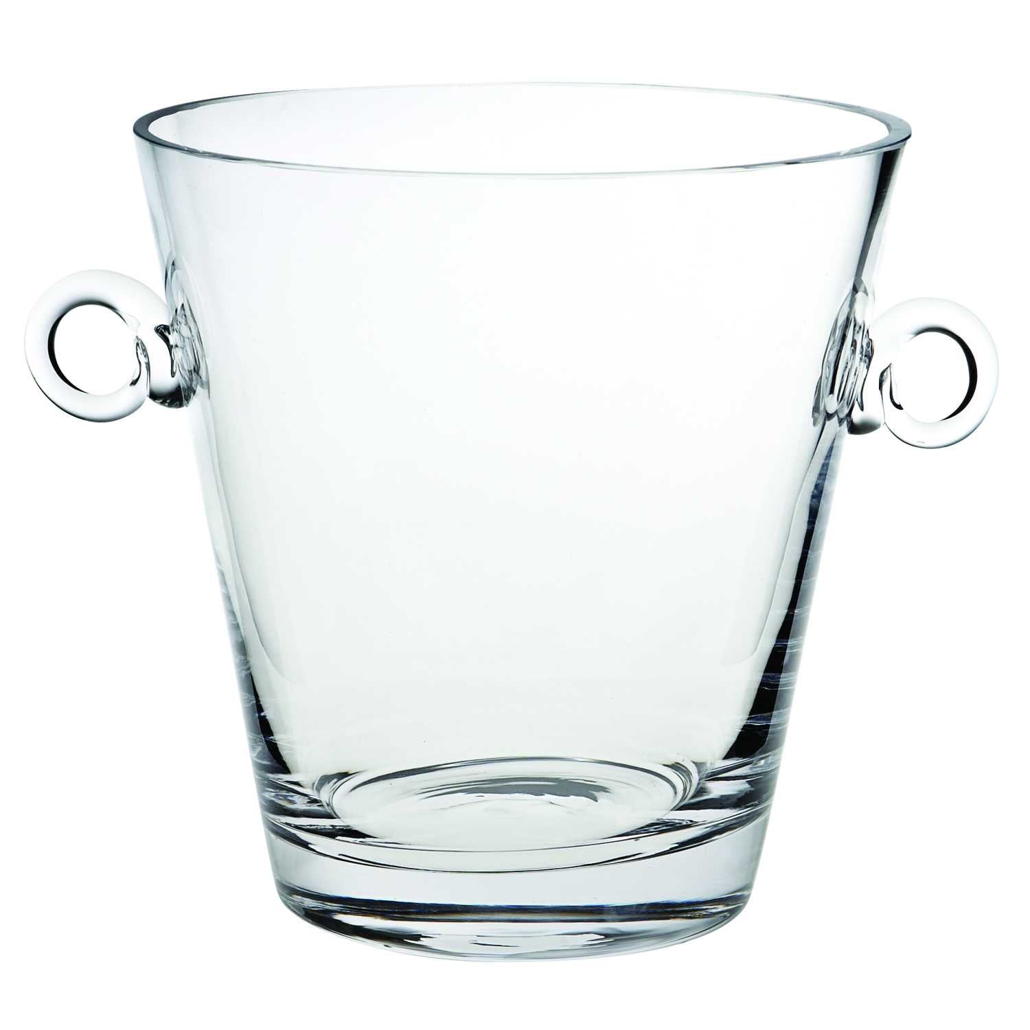 9 Mouth Blown European Glass Ice Bucket Or Cooler-0