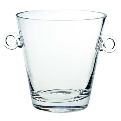 9 Mouth Blown European Glass Ice Bucket Or Cooler-0