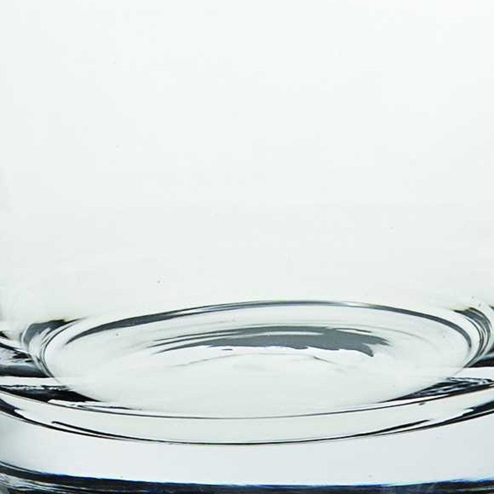 9 Mouth Blown European Glass Ice Bucket Or Cooler-5