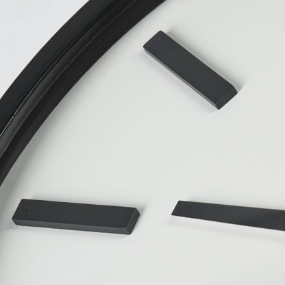 24" Round Large Modern Wall Clock With White Face And Non-Numarical Number-1