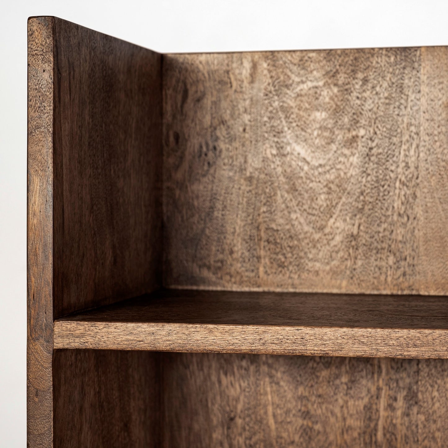 Brown Wood Cream Fabric Wrapped Seat Hall Tree With Storage-7