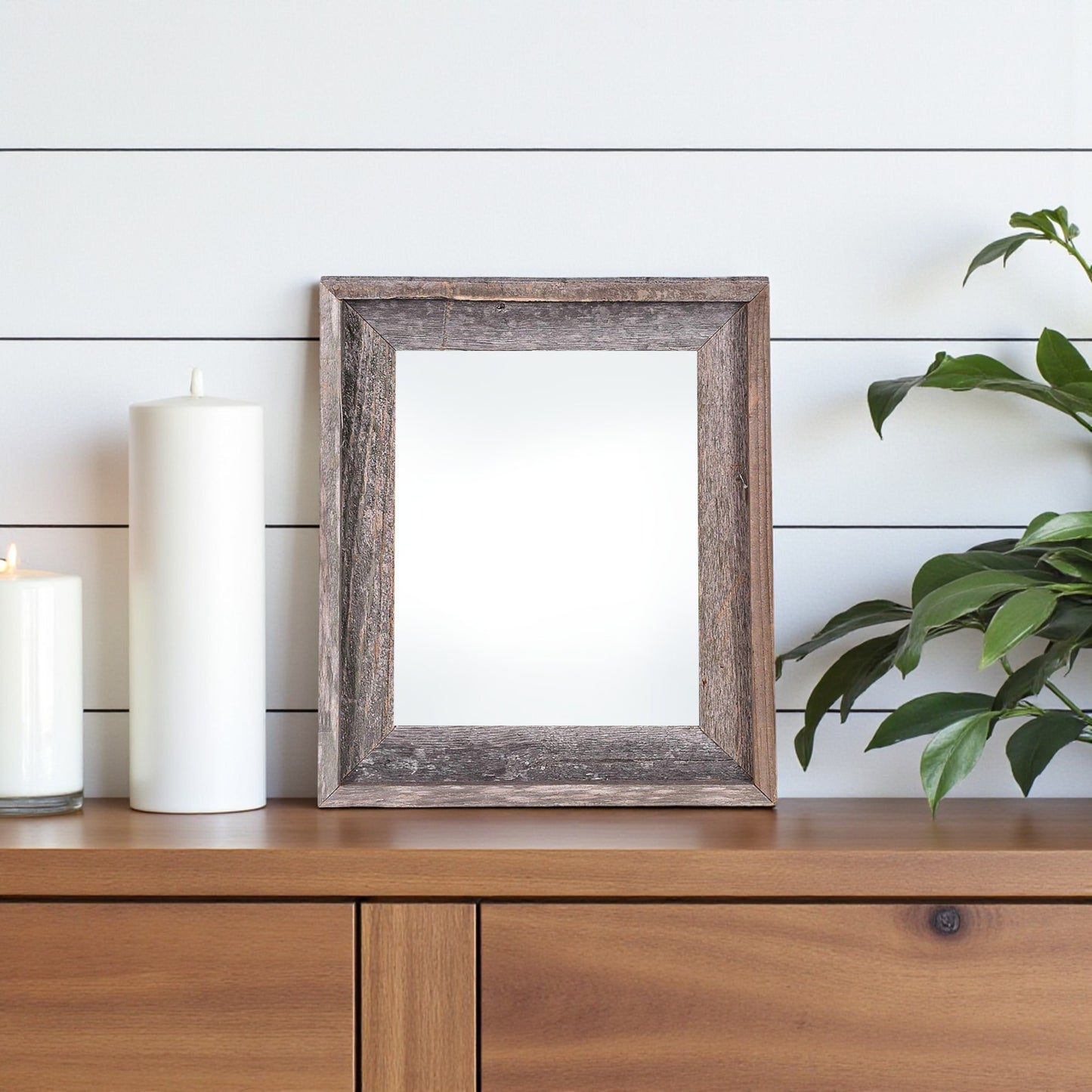 4" x 6" Gray Solid Wood Tabletop Picture Frame-0