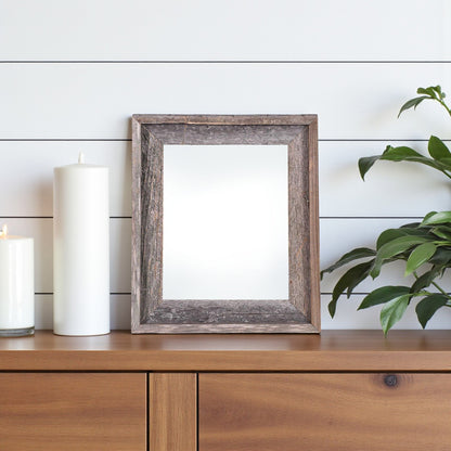 4" x 6" Gray Solid Wood Tabletop Picture Frame-0