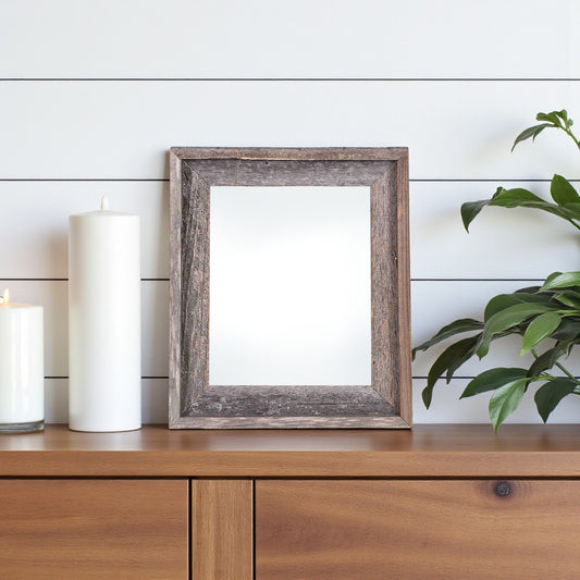 4" x 6" Gray Solid Wood Tabletop Picture Frame-0