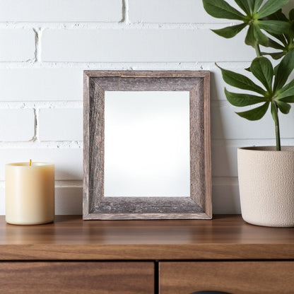 5" x 7" Gray Solid Wood Tabletop Picture Frame-0