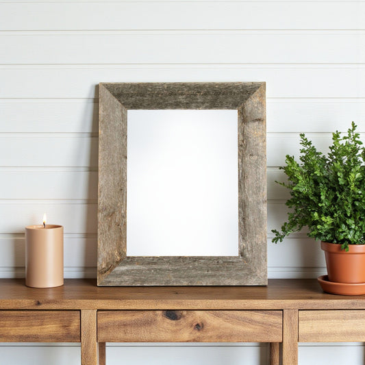 8.5" x 11" Gray Solid Wood Tabletop Picture Frame-0