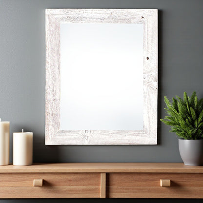 24" x 36" White Solid Wood Hanging Picture Frame-0