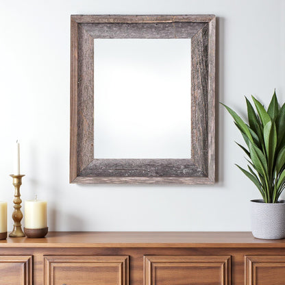 20" x 30" Gray Solid Wood Hanging Picture Frame-0