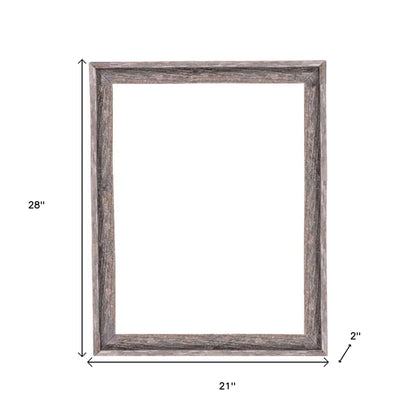 18" x 24" Gray Solid Wood Hanging Picture Frame-4
