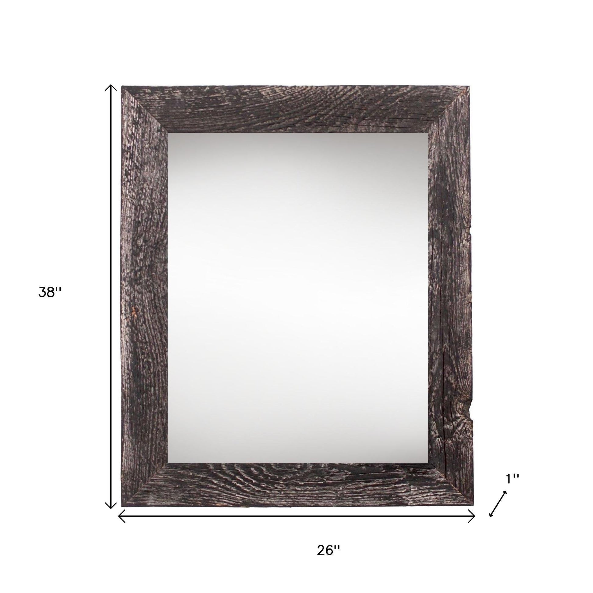 24" x 36" Black Solid Wood Hanging Picture Frame-5