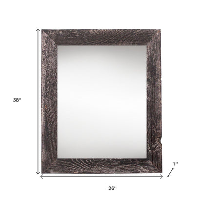 24" x 36" Black Solid Wood Hanging Picture Frame-5