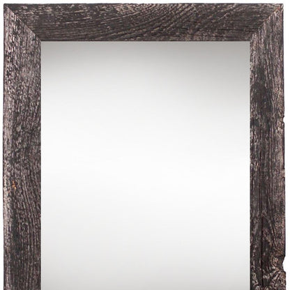 24" x 36" Black Solid Wood Hanging Picture Frame-2