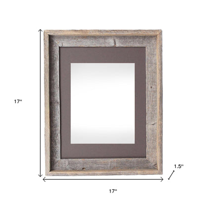 16" x 20" Gray Distressed Solid Wood Hanging Picture Frame-4