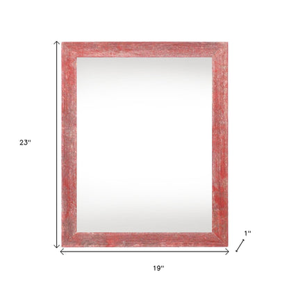 16" x 20" Red Solid Wood Hanging Picture Frame-3