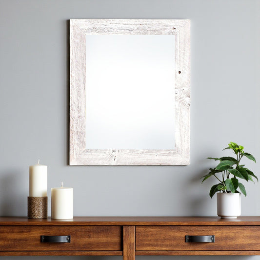 16" x 20" White Solid Wood Hanging Picture Frame-0
