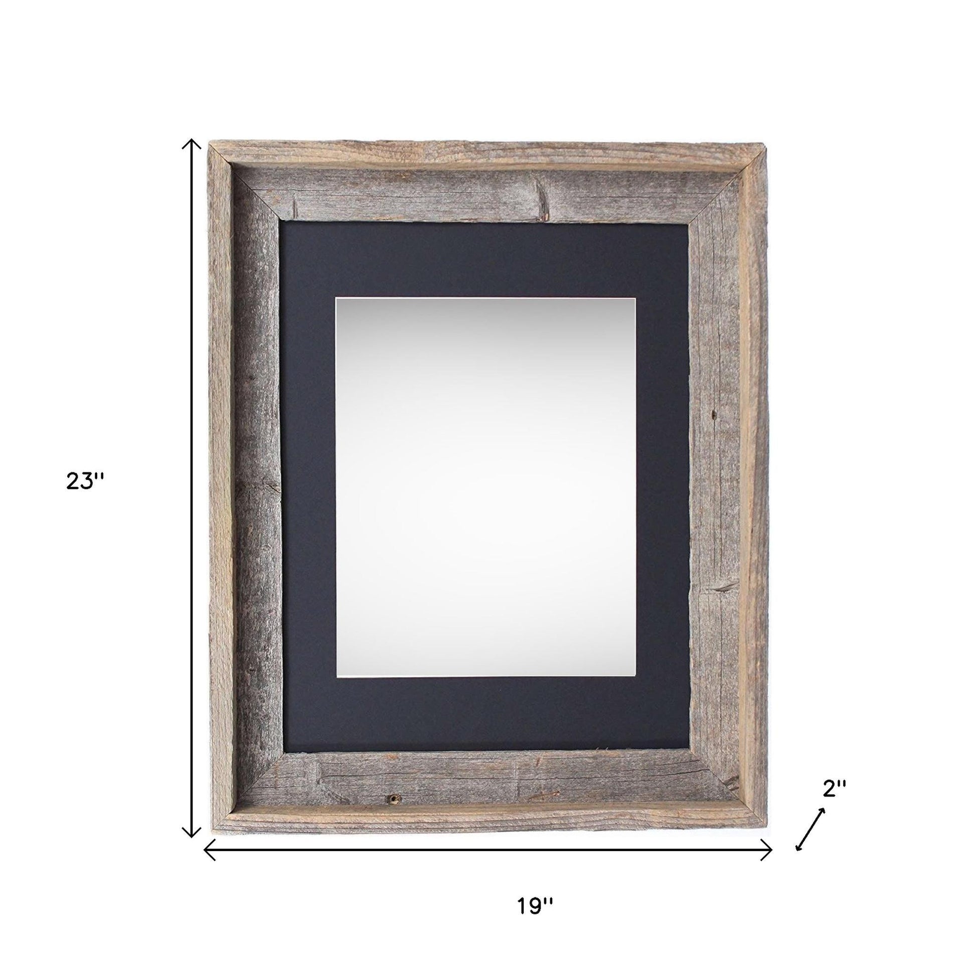 16" x 20" Black Solid Wood Hanging Picture Frame-4