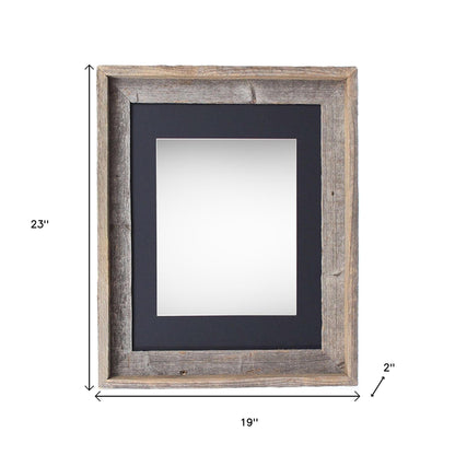 16" x 20" Black Solid Wood Hanging Picture Frame-4