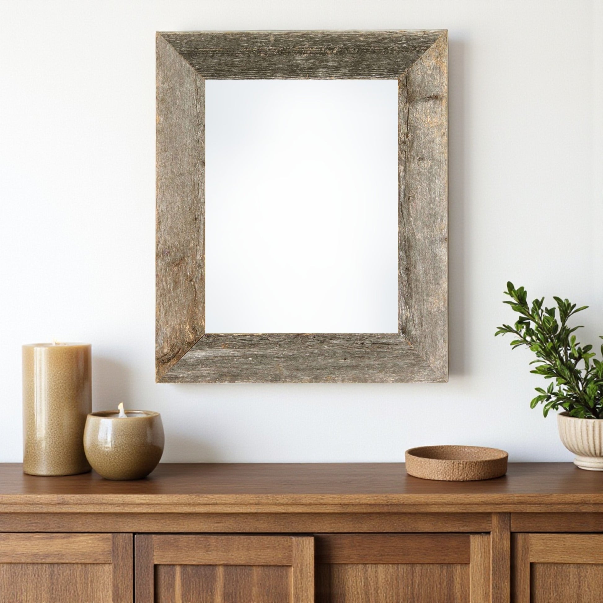 14" x 18" Gray Solid Wood Hanging Picture Frame-0