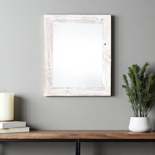 13" x 19" White Solid Wood Hanging Picture Frame-0