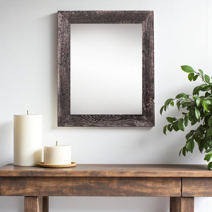 13" x 19" Black Solid Wood Hanging Picture Frame-0