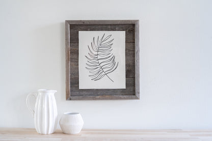 11" x 14" Gray Solid Wood Hanging Picture Frame-4