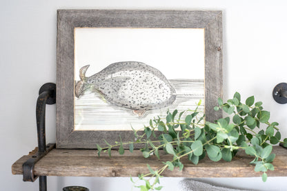 11" x 17" Gray Solid Wood Hanging Picture Frame-4