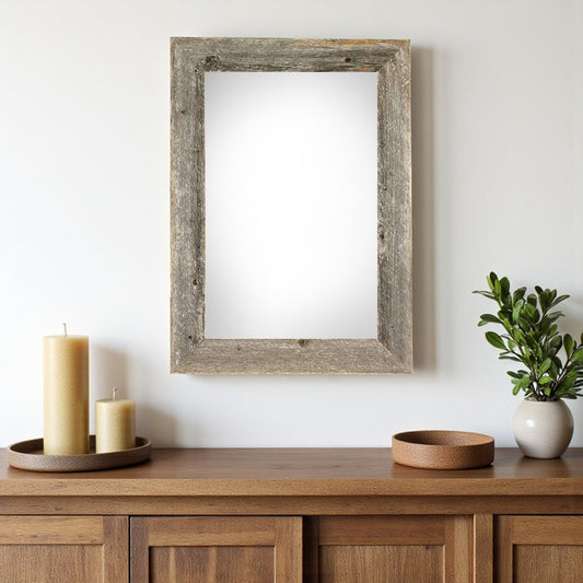11" x 17" Gray Solid Wood Hanging Picture Frame-0