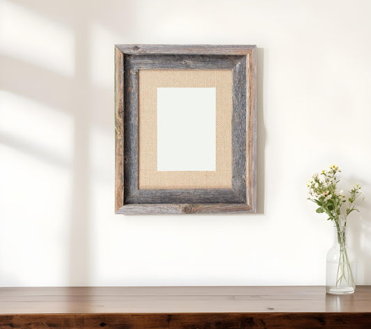 11" x 14" Brown Solid Wood Hanging Picture Frame-0