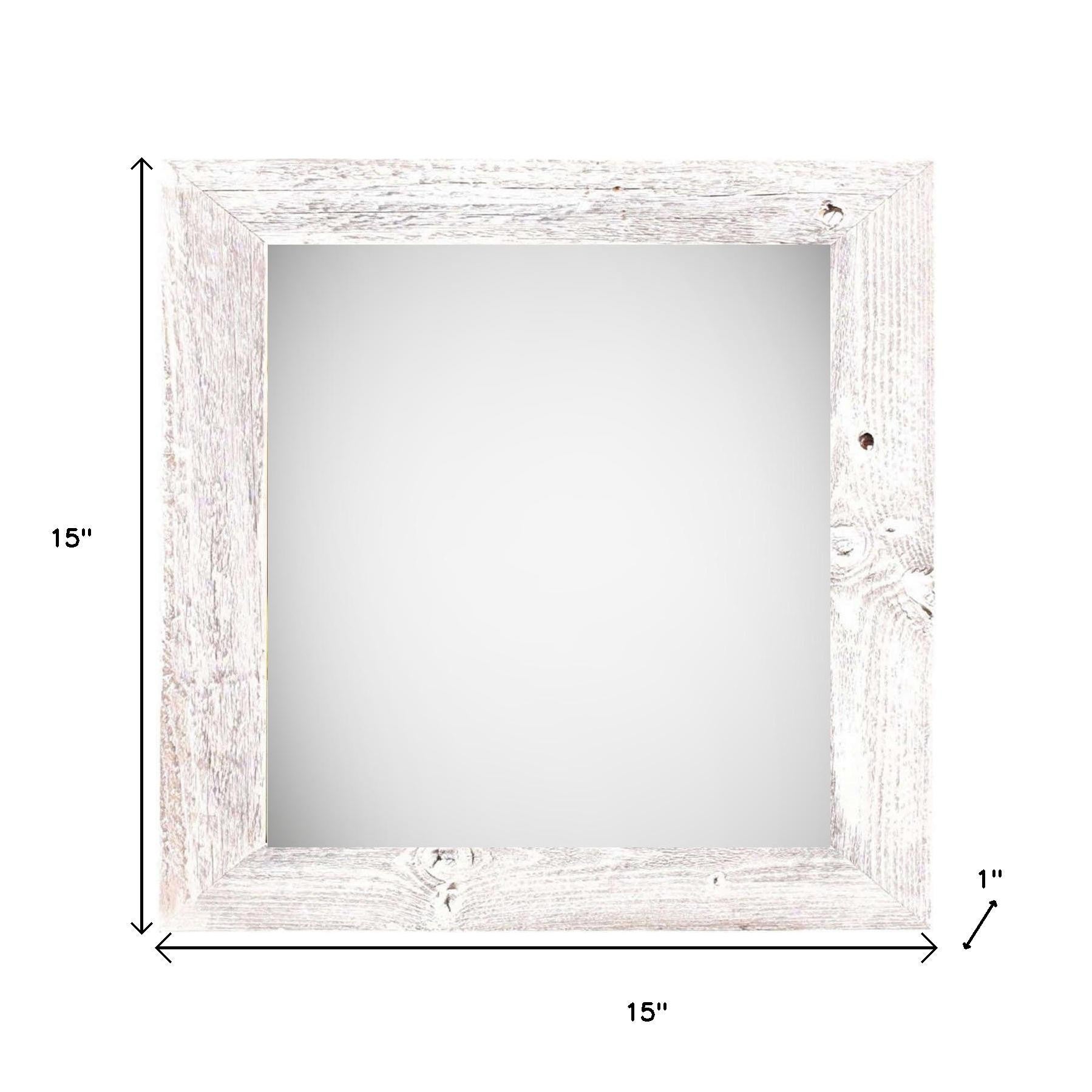 12" x 12" White Solid Wood Tabletop Picture Frame-4