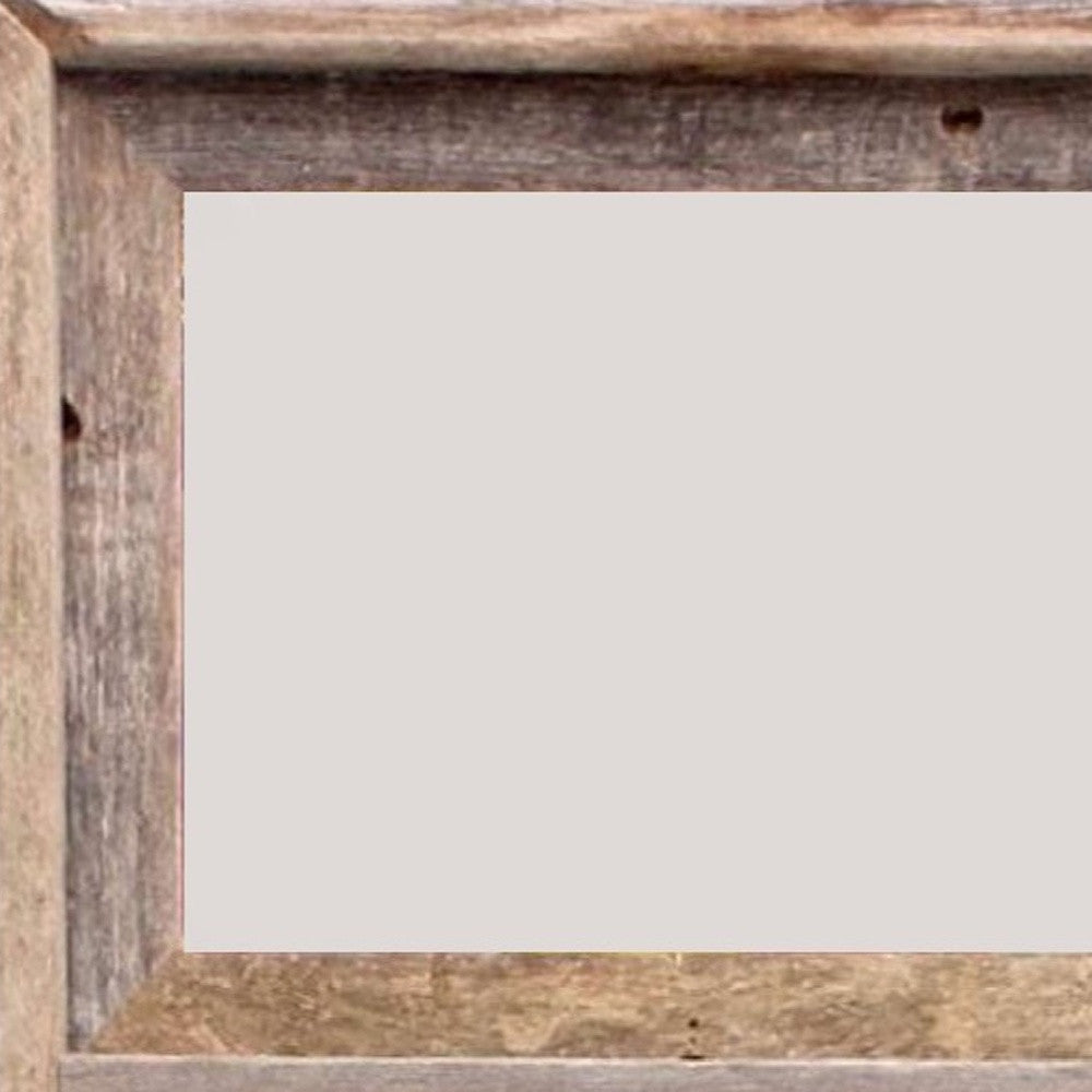 8" x 10" Gray Distressed Solid Wood Hanging Picture Frame-4