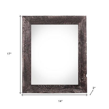 11" x 14" Black Solid Wood Hanging Picture Frame-6