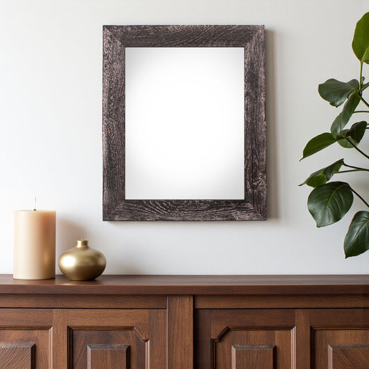 11" x 14" Black Solid Wood Hanging Picture Frame-0