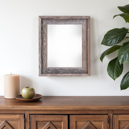 11" x 14" Gray Solid Wood Hanging Picture Frame-0