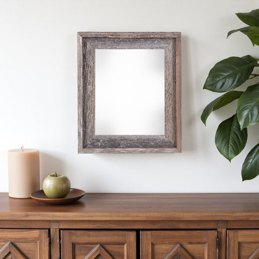 11" x 14" Gray Solid Wood Hanging Picture Frame-0