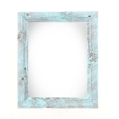 8.5" x 11" Blue Solid Wood Hanging Picture Frame-0