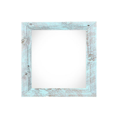 10" x 10" Blue Solid Wood Hanging Picture Frame-0