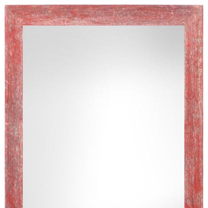 11" x 14" Red Solid Wood Hanging Picture Frame-3