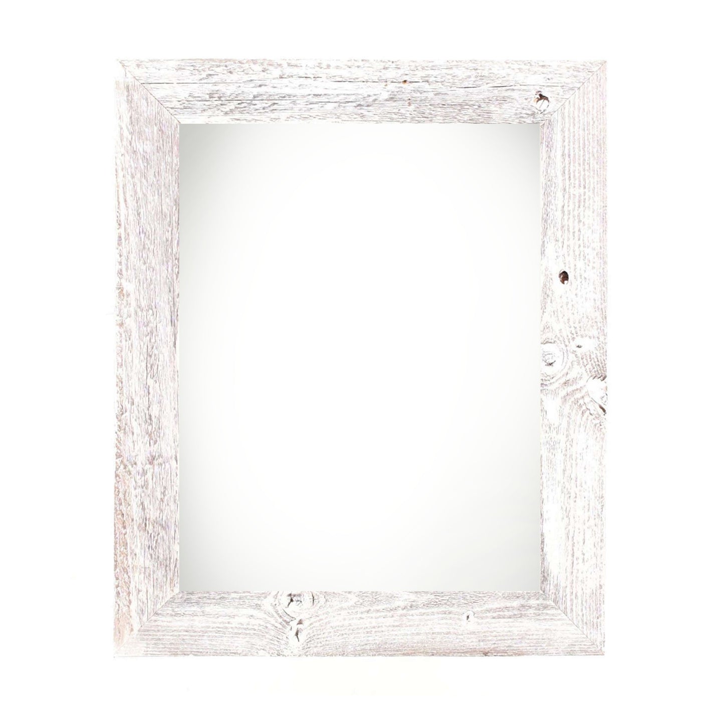 8" x 8" White Solid Wood Tabletop Picture Frame-0