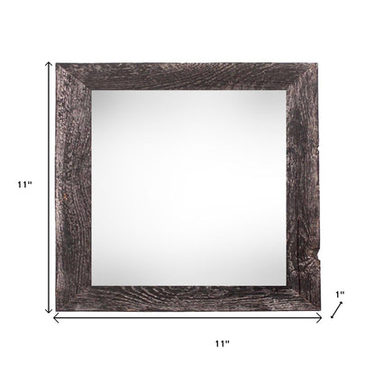 8" x 8" Black Solid Wood Tabletop Picture Frame-5