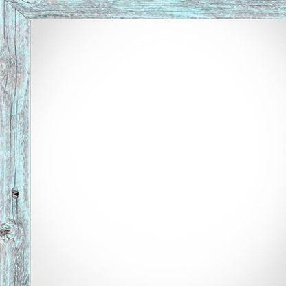 6" x 6" Blue Solid Wood Tabletop Picture Frame-3