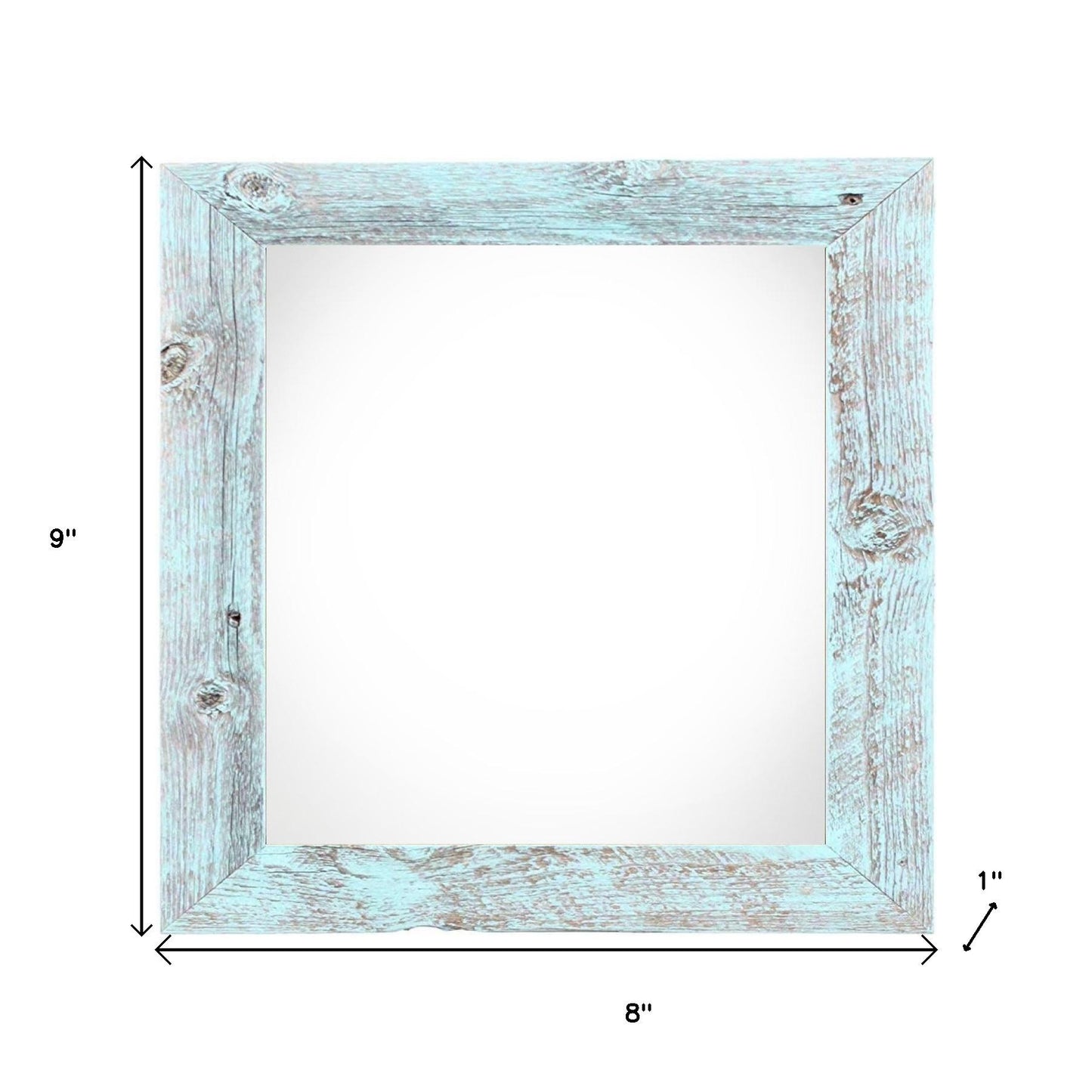 6" x 6" Blue Solid Wood Tabletop Picture Frame-4