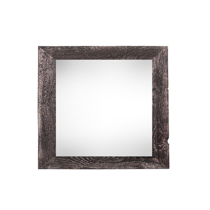 6" x 6" Black Solid Wood Tabletop Picture Frame-0