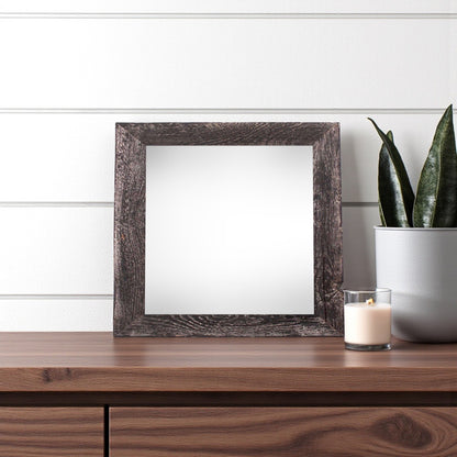 6" x 6" Black Solid Wood Tabletop Picture Frame-1