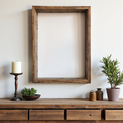 24" x 36" Gray p-Oxybis(benzenesulfonyl hydrazide) Solid Wood Hanging or Tabletop Picture Frame-1