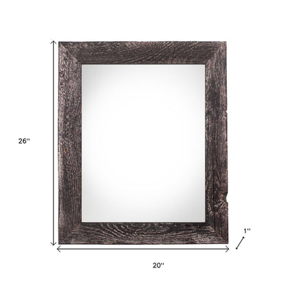 18" x 24" Black Solid Wood Hanging Picture Frame-6