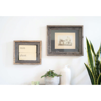16" x 20" Gray Solid Wood Hanging Picture Frame-4