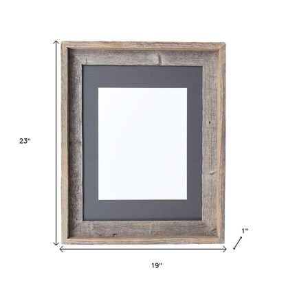 16" x 20" Gray Solid Wood Hanging Picture Frame-6