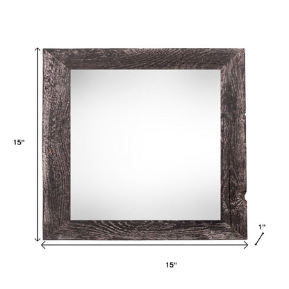 12" x 12" Black Solid Wood Tabletop Picture Frame-6