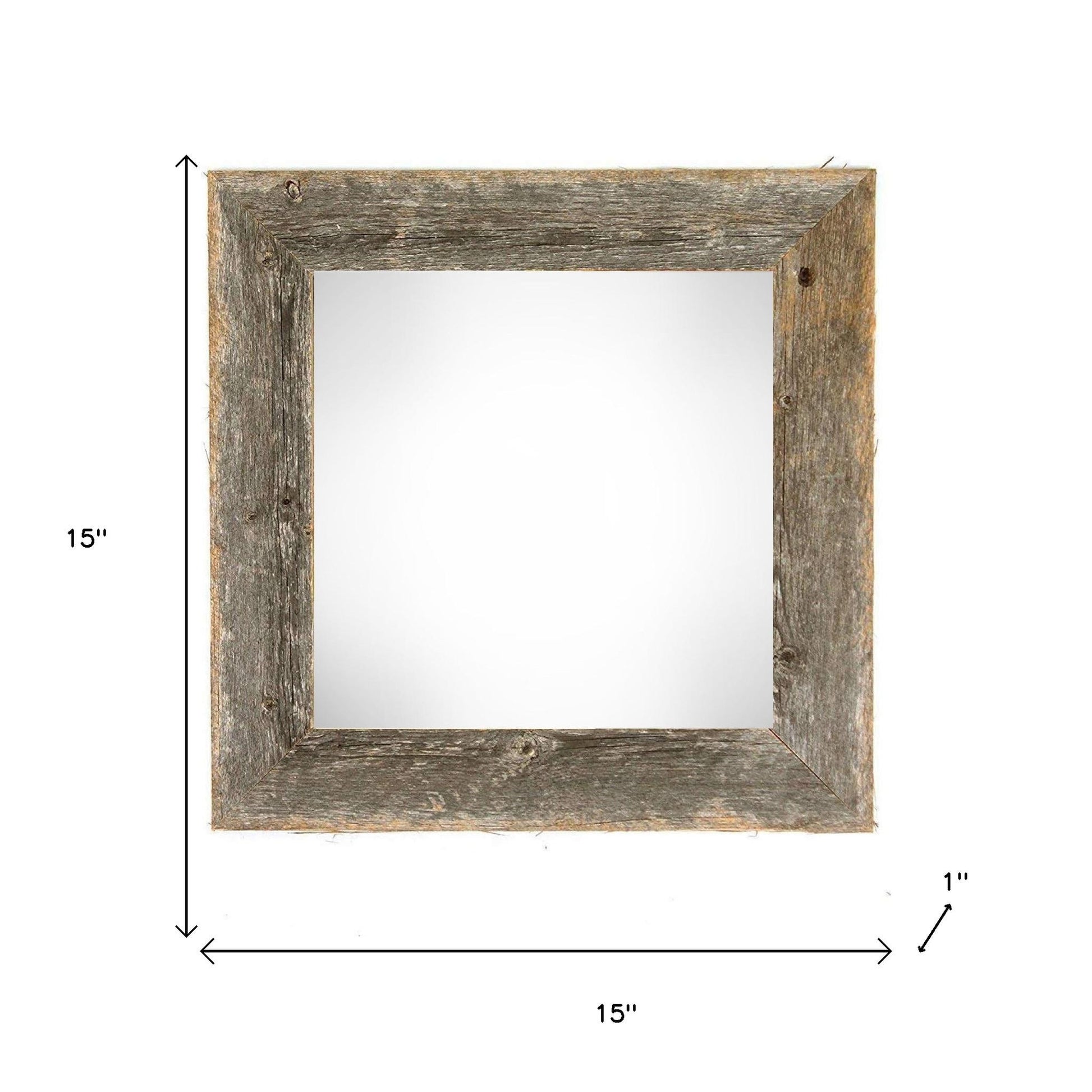 12" x 12" Gray Solid Wood Tabletop Picture Frame-6