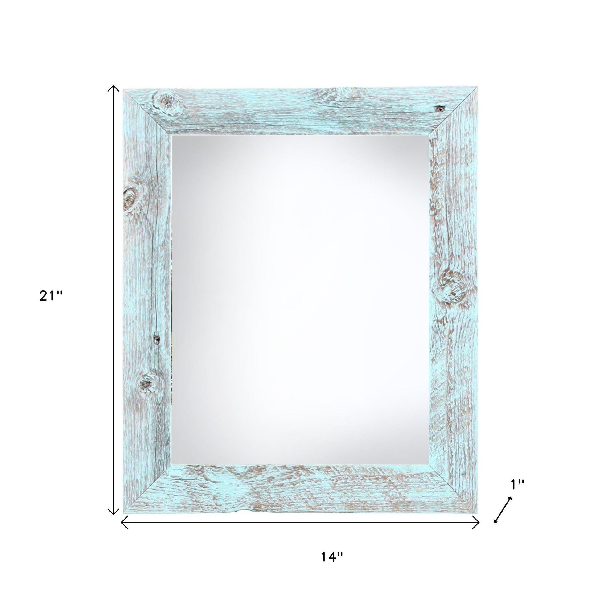 12" x 18" Blue Solid Wood Hanging Picture Frame-3